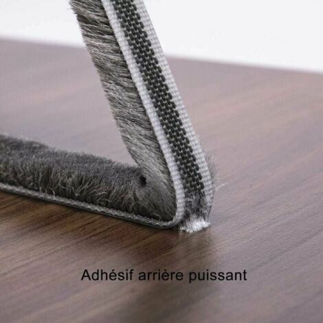 Nastro Spazzola Porte Guarnizione A Spazzola Autoadesiva 5 Metri - Per Porte, Finestre E Armadi, Misura 7x5mm Antirumore Tapparelle