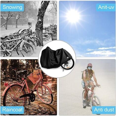 Copertura Antipioggia Bici Copertura Impermeabile Per Bici Da Esterno - Protezione Pioggia E Intemperie Telo Copri Bicicletta Da Esterno - Foto 10