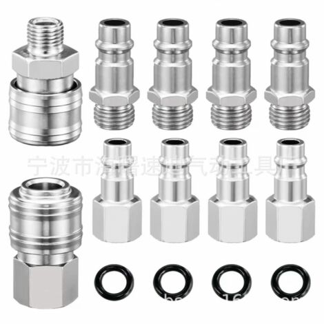 10 Connettori Pneumatici PC4-M10 – Raccordi Dritti Per Tubo 4mm, Filetto M10, In Rame Nichelato, Per Stampanti 3D