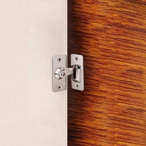 2 Fibbie Angolo Retto Acciaio Inox Con Viti | Per Porte, Cancelli, Armadi | Sicurezza E Chiusura