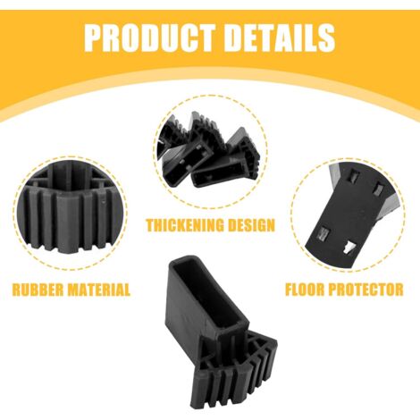 Tte Piedini Gomma Per Scale - 4 Pezzi Antiscivolo | Healvian | Ricambio Per Scale Alluminio Piedini Antiscivolo Scale