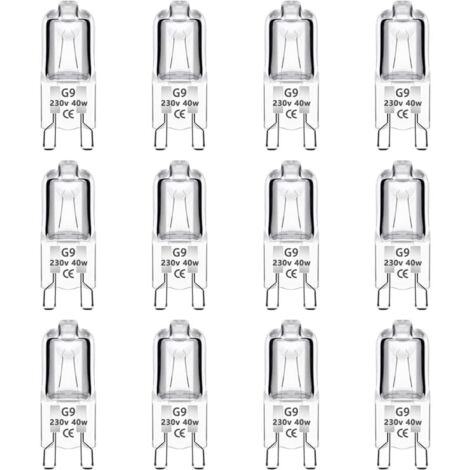 Set Di 4 Lampadine Alogene G9 Per Forno 40W 230V, Lampadina Con Tolleranza Di 300 C Classe Di Efficienza Energetica G 79315590
