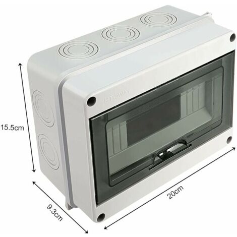 Scatola Elettrica Impermeabile Per Esterni, Scatola Di Distribuzione IP65 Montata In Superficie Con Terminali Superficie In Plastica Abs Per Uso Esterno 5 Moduli 88835773