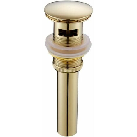 Scarico Per Lavello, Sistema Di Scarico Pop-up Con Tappo Per Lavello Scarico Click Clac Con Troppopieno Scarico Universale Nero Opaco 82792208 - Foto 6