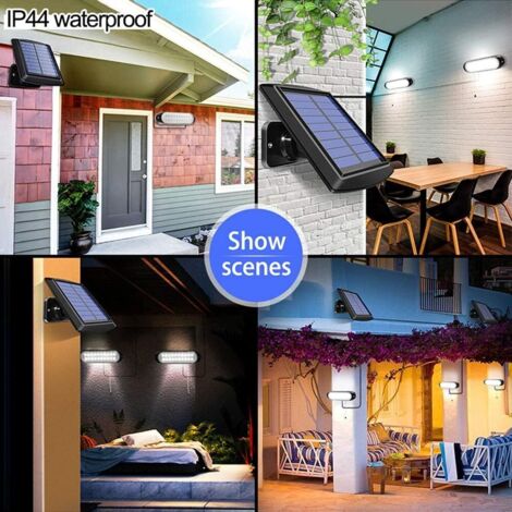 CZHHMART Luce Solare Esterni Rilevatore Movimento: 248 LED Luce Solare Esterna Sensore 3 Modalità 270° Illuminazione IP65 Impermeabile Faretto da Esterno a Parete Applique per Giardino Garage 4 Pezzi