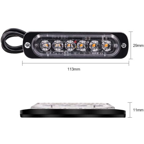 Riloer Luci Stroboscopiche Di Emergenza Per Camion, 8 Luci
