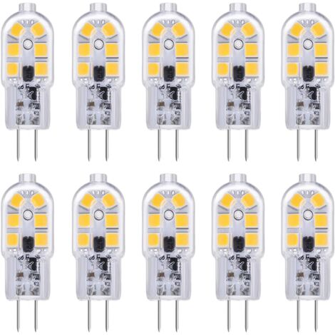 6 Lampadine LED G4 2W (Equivalente 20W Alogene) Per Cappa Cucina – 12V DC/AC, Luce Calda, Disco Piatto – Non Dimmerabile