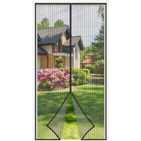 Moustiquaire Magnétique Pour Porte-fenêtre Ou Balcon - Dimensions 210x90 Cm - Anti-moustiques Et Insectes