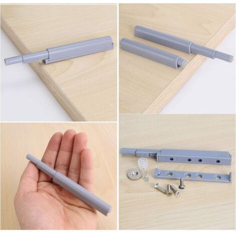 BEBUSINGOTO Confezione Da 4 Chiusure Magnetiche Per Porta Apriporta A Pressione Chiudiporta Magnetico A Pressione Argento 87536567 - Foto 6