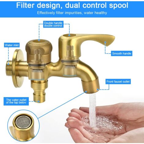 Rubinetto Raccolta Acqua Piovana Kit Deviatore Per Barile Pioggia