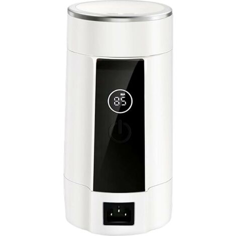 Bollitore Elettrico Da Viaggio 12V Per Auto | Mini Portatile 500ml | 4 Temperature (45-100°C) | Acciaio Inox 316 | Colore Crema - 6