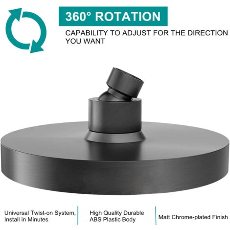 AquaDance® Soffione Doccia Ad Alta Pressione 7" Con 6 Impostazioni - Foto 7