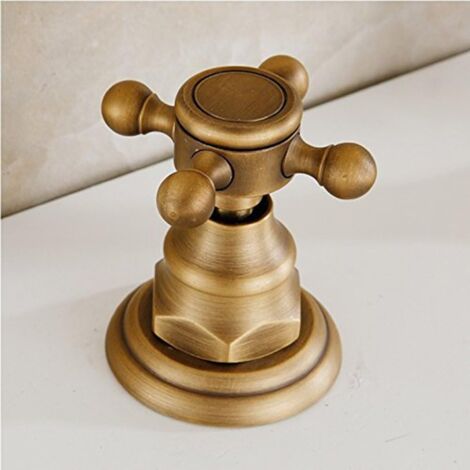 Rubinetto per il bagno diffuso Rubinetto a cascata per fattoria in bronzo lucidato a olio per lavandino del bagno 3 fori 8 pollici Due maniglie con