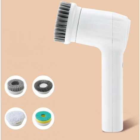 Scrubber elettrico senza fili, con manico lungo, per la pulizia