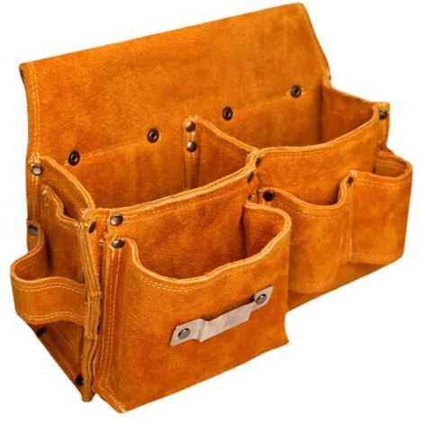 Porta Martello In Pelle PU Per Cintura – Fondina Per Martelli E Accette, Anelli In Acciaio, Ideale Per Edilizia E Giardinaggio