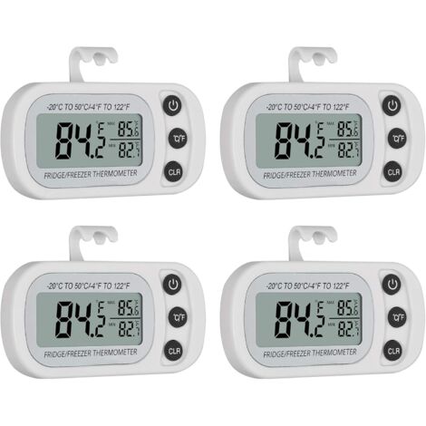 3X Termometro Per Frigorifero Termometro Per Congelatore Digitale Termometro Per Frigorifero Termometro Per Congelatore Impermeabile Con Display Lcd Con Gancio Per La Lettura Della Temperatura 87009228