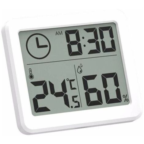 Termoigrometro Digitale Mini Preciso – Temperatura E Umidità Interna/Esterna Con Display LCD E Attacco Magnetico