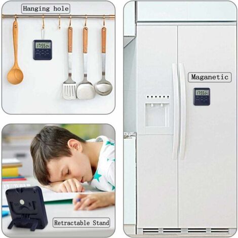 Timer visivo, timer da cucina magnetico, timer da tavolo per bambini e adulti, adatto per studio e cucina (verde) | Leroy Merlin