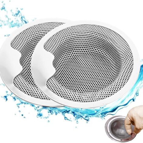 Filtro per lavello da cucina in acciaio inossidabile al 99% Coperchio di scarico per lavabo Cestello filtrante con manico Filtro per rifiuti Accessori da cucina in rete  13