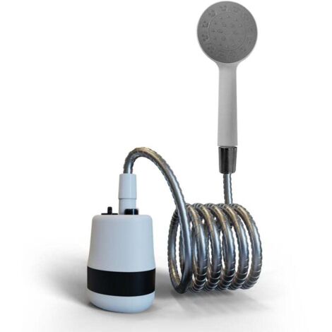 Doccia Portatile, [10000mAh - con 20L Secchio Pieghevole] Doccia da Campeggio, Doccia Campeggio con Display di Potenza, Doccia Ricaricabile Esterna per Spiaggia Giardino Animali, Escursioni, Auto