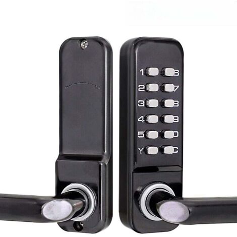2 Pezzi Serratura a Camma con Combinazione, Cifre Serratura Armadietto Password, Serratura a Combinazione per Cassetti, per Cassetta del Cassetto del Cabinetto (Nero