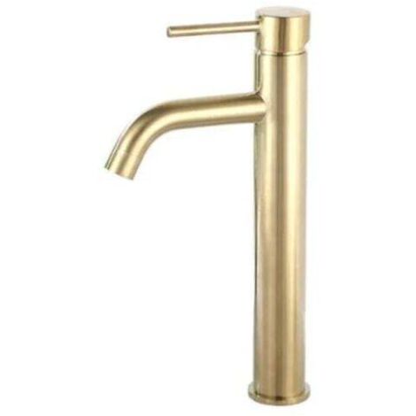 Rubinetto Per Lavabo A Canna Bassa Tayrona Oro Spazzolato Satinato Huber H 16 4 Cm 83424337