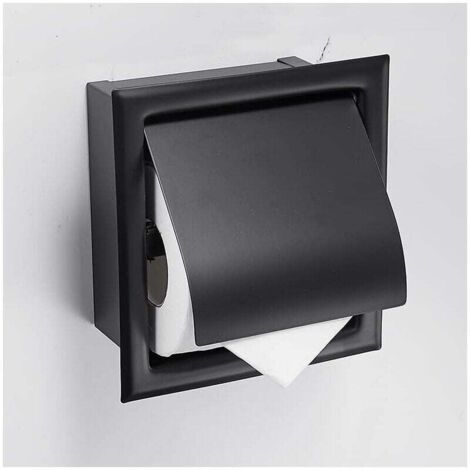 Porta Carta Igienica Da Incasso - Acciaio Inox Bianco Per Parete