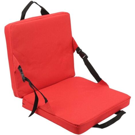 Cuscino Da Stadio Portatile Con Schienale | Sedia Pieghevole Imbottita In Tessuto Oxford 600D | Impermeabile E Resistente | Per Sport, Spiaggia, Trekking