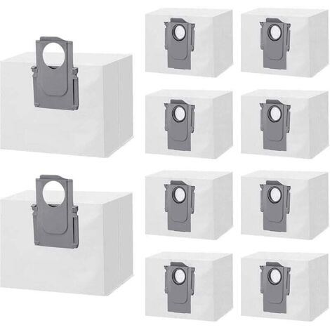 Sac aspirateur pour Roborock S8 Pro/S8 Plus/S7 Pro Ultra/S7 MaxV Ultra/Q7 Max/Q5 Plus - sacs poussière pour station aspiration [Lot 10] Phonillico® - Accessoire aspirateur et cireuse - Achat & prix