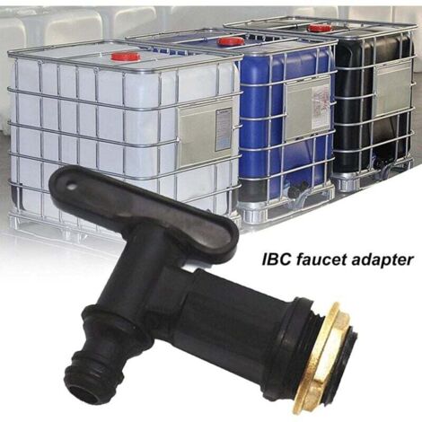 Adattatore per IBC da S100x8 a S60x6 con filettatura grossa, dotato di