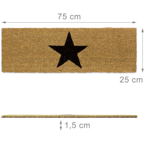 Zerbino Ingresso GOOD VIBES ONLY In Fibra Di Cocco 40x60 Cm | Base PVC Antiscivolo, Per Esterno E Interno - Foto 7