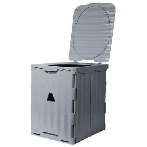 GOPLUS WC Portatile Da Campeggio, Sedile WC Da Viaggio Con Serbatoio Di Raccolta Da 20 L Pompa Di Scarico Supporto 150 Kg Comodo Wc Con Doppia Uscita E Maniglie Per Pesca Navigazione 82793604