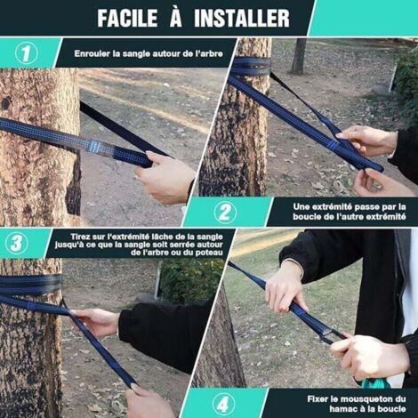 Amaca Doppia Da Campeggio Leggera Portatile In Nylon Con Paracadute Zaino In Spalla Viaggio 95031232 - Foto 12