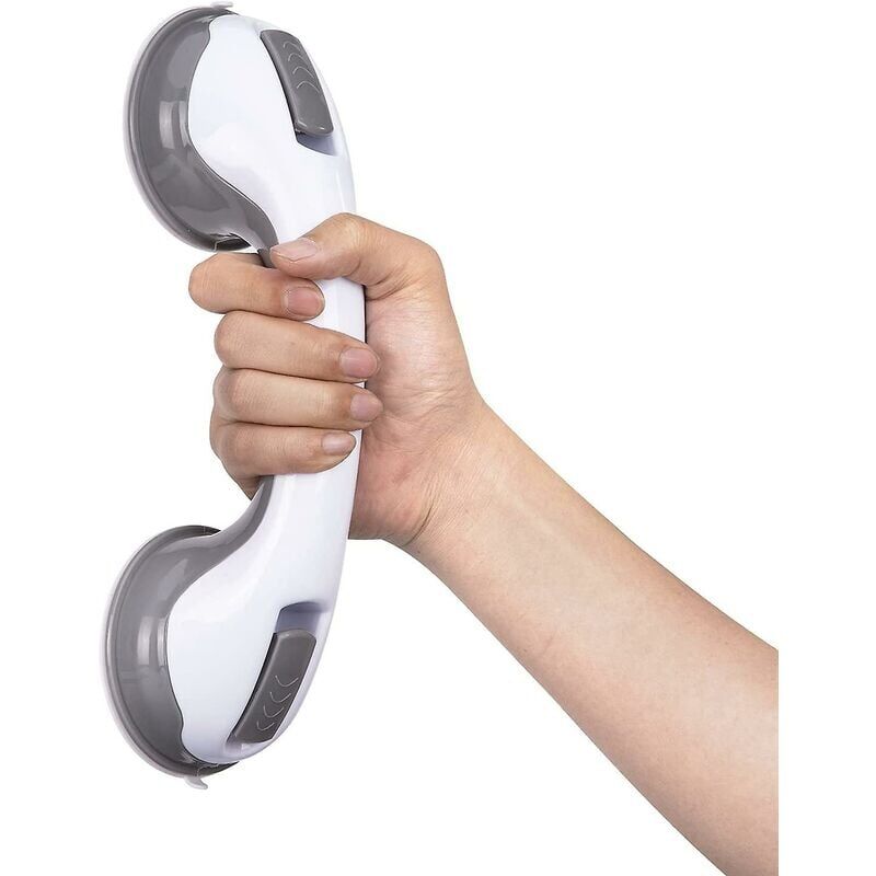 Bathroom Shower Handle, Suction Grab Bar with Indicators, Double