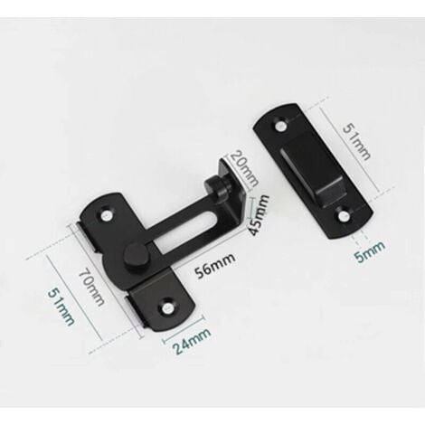 Large Degree Right Angle Door Lock Buckles Curved Lock Bolts Sliding