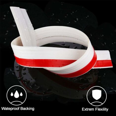 Door Bottom Caulk, Soft Silicone Sealing Strip Thermal Sound Insulating Anti Noise Dust Stop Cold Air Anti Mice Ant Cockroach Insects (5 x 100 CM, White)