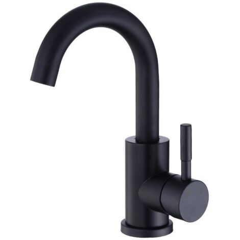 360° Rotatable Bathroom Faucet Black