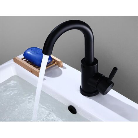 360° Rotatable Bathroom Faucet Black