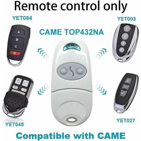 4pcs TOP432NA Remote Contol, Gate Remote Control Key Fob Transmitter for Garage Cam Motorization Garage Door Universal Remote Control Gate