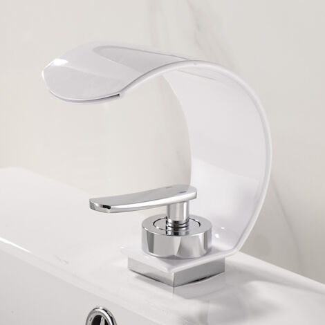 Luxurious Copper Basin Faucet, Hot and Cold Dual Control, Waterfall Flow, Easy Installation - Full Accessories Included