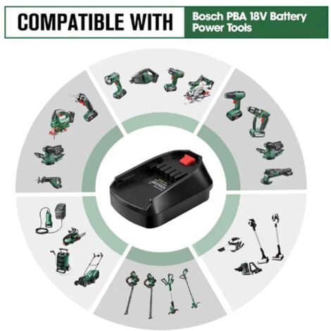 Lithium battery converter, precise ABS safety connector. 18V Lithium Battery Adapter, DM18BSC Bosch C Tool Use, Dewalt to Bosch