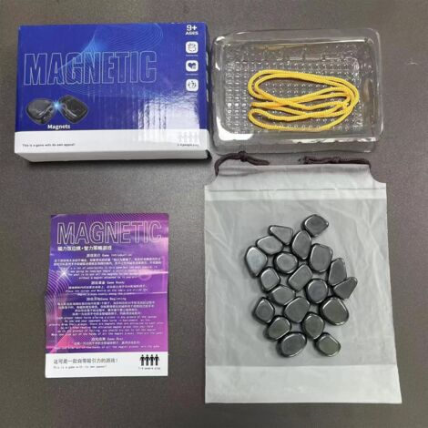2024 Magnetic Game with String Set, Magnetic Chess Game for Kids and Adults, Multiplayer Strategy Board Game, Magnetic Chess Set for Family Games, Travel,
