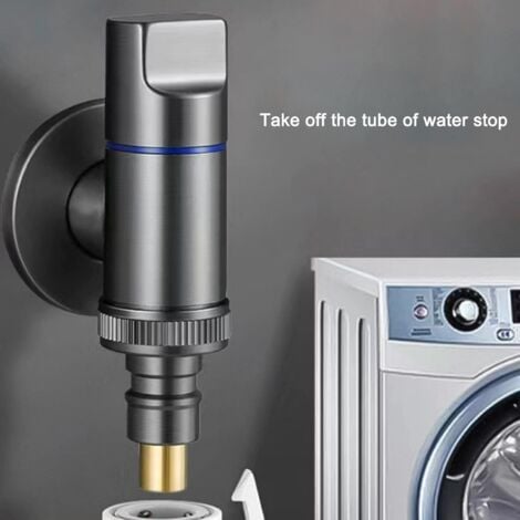 Brass Washing Machine Faucet with Water Stop - Quick Opening Angle Valve
