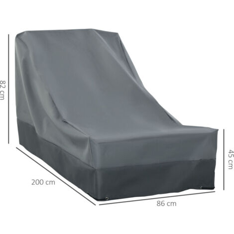 200x86x82cm Patio Furniture Cover for Chairs Water Resistant Protection
