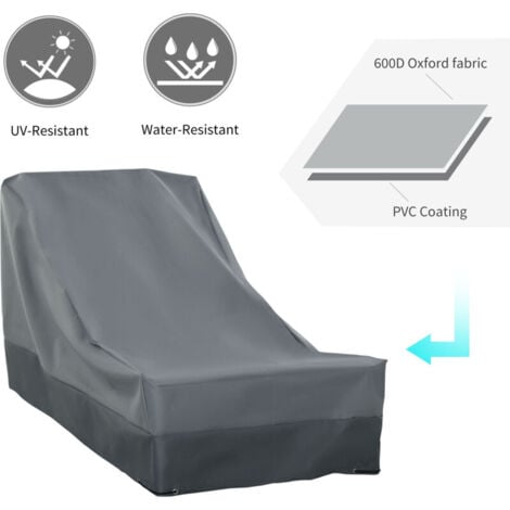 200x86x82cm Patio Furniture Cover for Chairs Water Resistant Protection