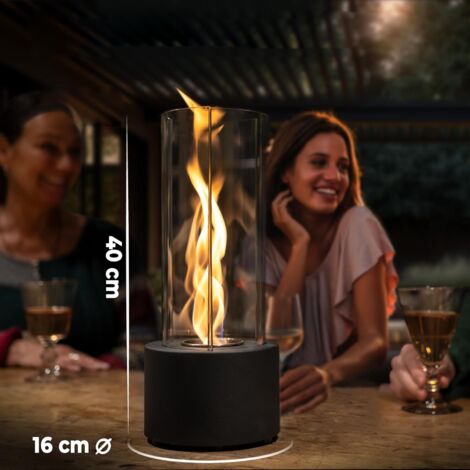 Tornado Tabletop Fire Pit - Premium Alcohol Fire Pit - Indoor and Outdoor Tabletop Fire Pit with Adjustable Flame Ring, Great Gift for Home, Balcony, Patio and Garden Decoration