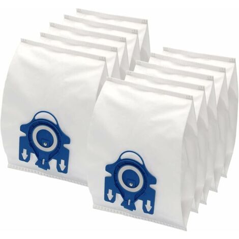 Pack of 10 vacuum cleaner bags for Miele Compact C1, C2 3D Efficiency Bag S700, S241 - S256i, S4000-S4999