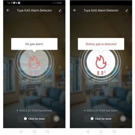 Multi-gas detector connected with voice announcement