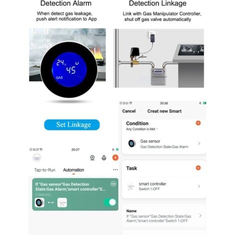 Multi-gas detector connected with voice announcement