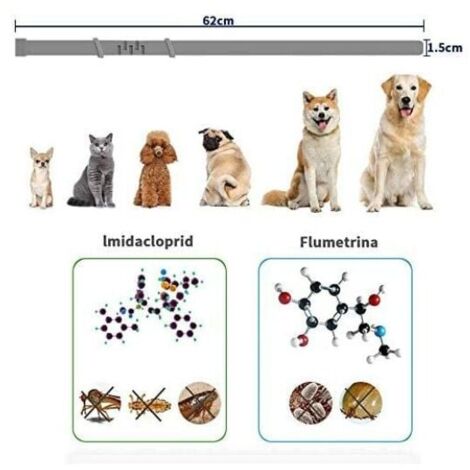 Adjustable Anti-Flea and Tick Collar for Dogs – Waterproof – 8 Months of Effective Protection – Natural Essential Oils